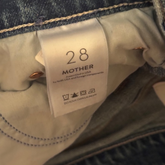 MOTHER High Waisted Rider Skimp Jeans in Cowboys Don't Cry - Picture 8 of 9